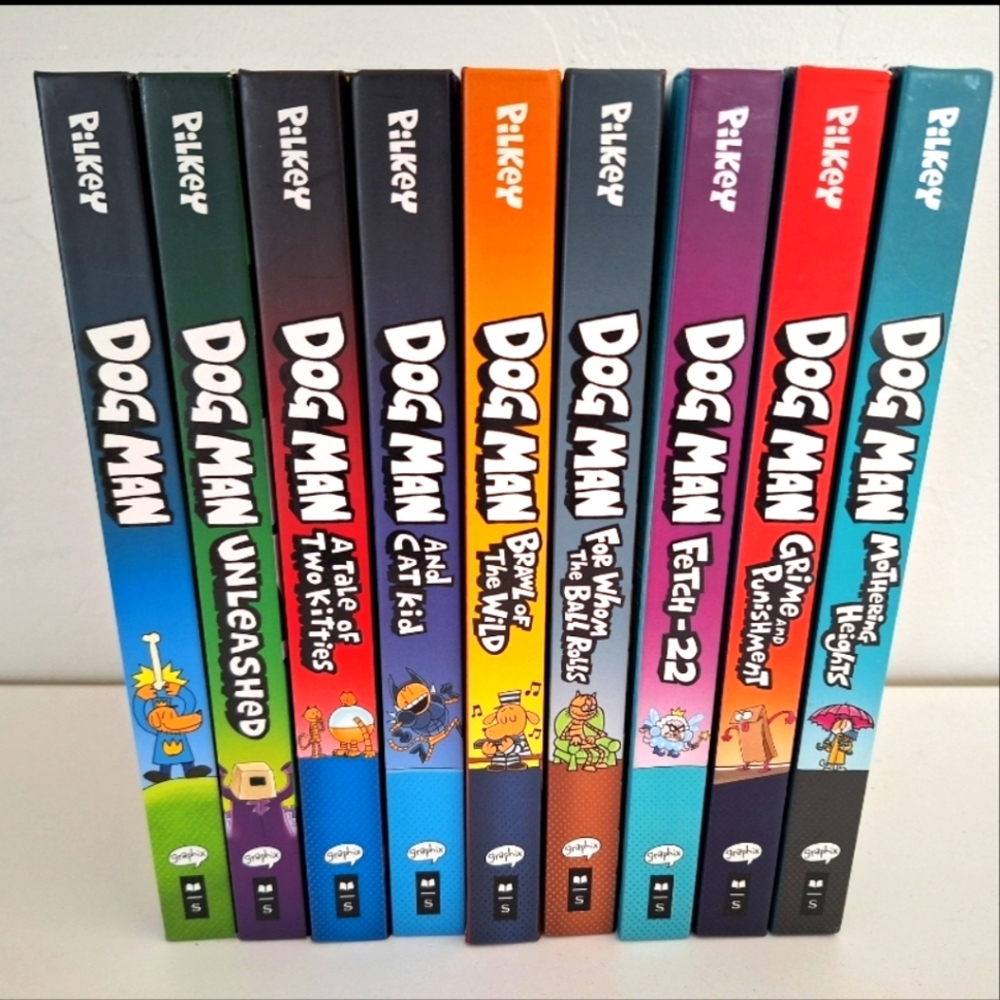 Set of 9 DogMan books
